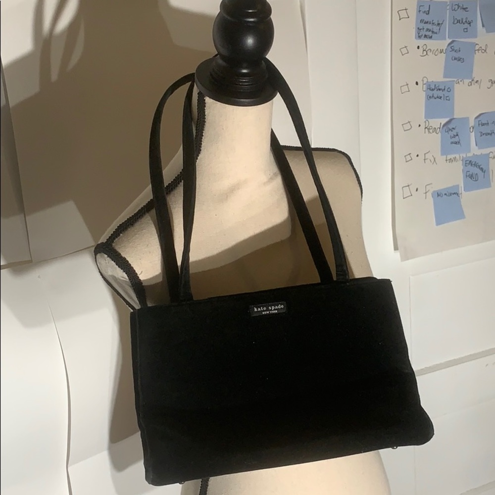 Black Suede Kate Spade Tote